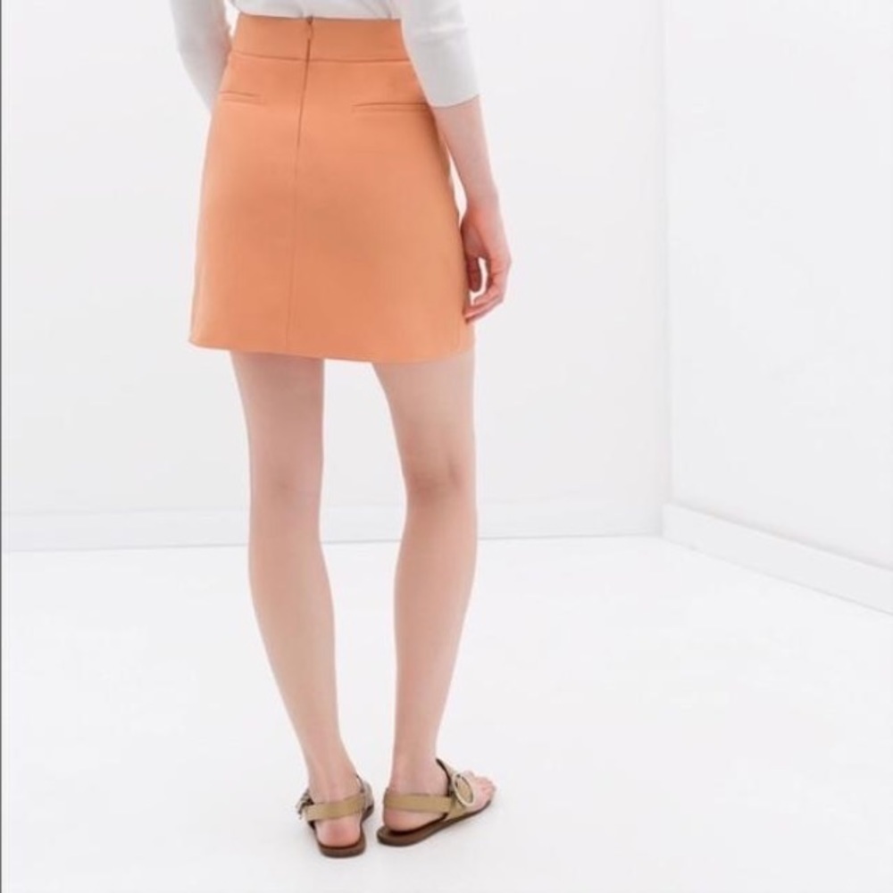 ZARA Creamsicle Sailor Skirt Size XS - Picture 2 of 4